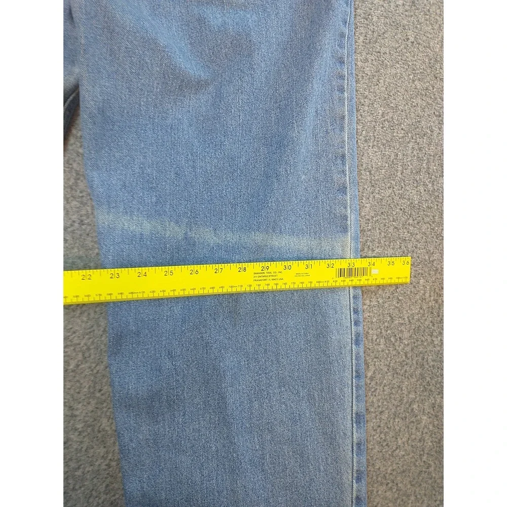Levis 550 Relaxed Fit Jeans Men 40x35 Light Wash Blue Denim Tapered Leg 550-0260